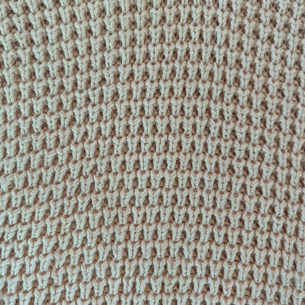 J.Crew Cotton Crochet Knit V-Neck Sweater Blush Pink XS - Picture 9 of 14